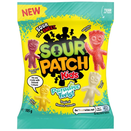Picture of Bags Sour Patch Kids Tropical 105g x10