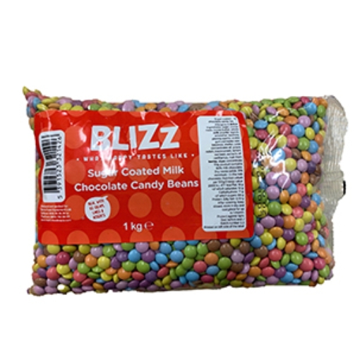 Picture of Blizz Candy Coated Choc Bits (Smarty) 1kg x1
