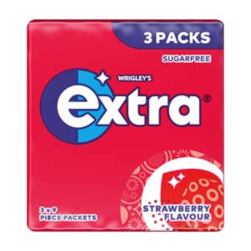 Picture of Extra Strawberry Wrigleys 3pk x20