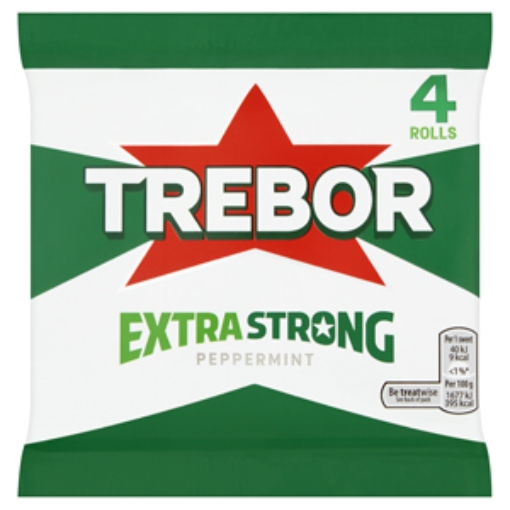 Picture of Extra Strong Mints Trebor MULTI 145.6g 4Pk x12