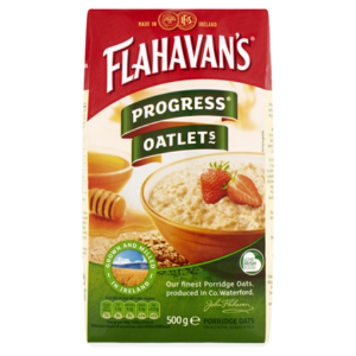 Picture of Flahavan Progress Oatlets 500g x12