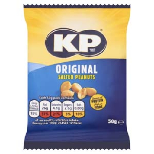 Picture of KP Peanuts Salted Card 50g x21