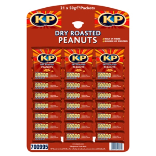 Picture of KP Peanuts Dryroast Card 50g x21