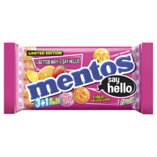Picture of Mentos Fruit MULTI 114g (38g x 3Pk) x25