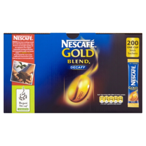 Picture of Nescafe Gold Blend DECAFF STICKS x200