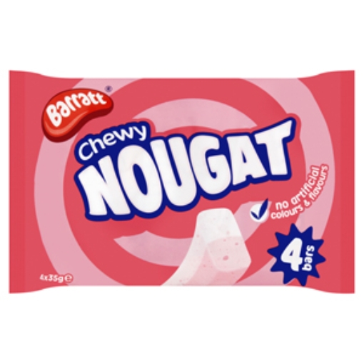 Picture of Soft Nougat Bar MULTI Barratt 140g (35g x 4Pk) x12