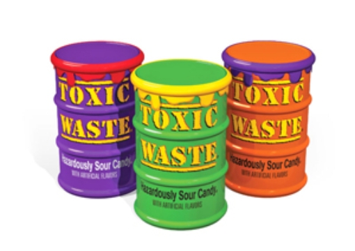 Picture of Toxic Waste Sour Candy Drum Red x12