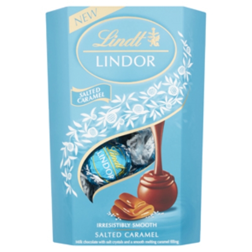 Picture of Lindt Lindor Cornet Salted Caramel 200g x8