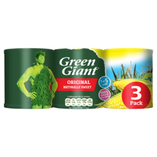 Picture of Green Giant Sweetcorn Niblets 198g 3pk x8