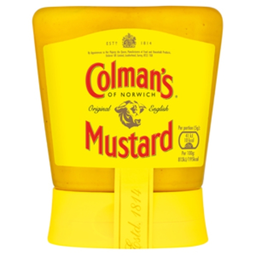 Picture of COLMANS English Mustard Squeezy 150g x6