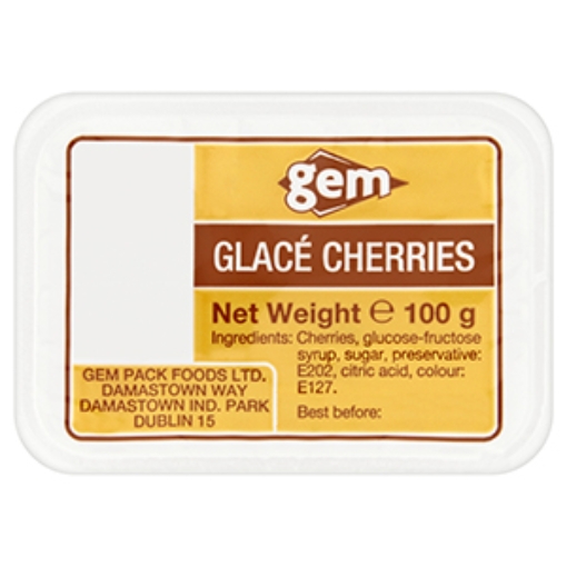 Picture of Gem Cherries Glace 100g x16