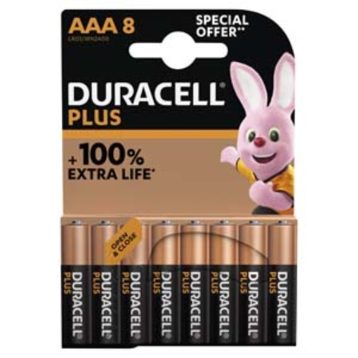 Picture of Duracell Box AAA Plus Power 8's x10