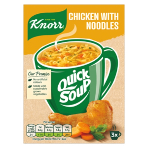 Picture of Knorr 3 Pack Chicken Noodle QuickSoup 36g x12