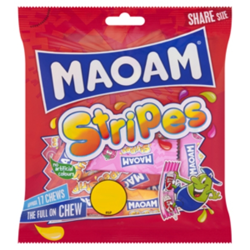 Picture of Bags Haribo Maoam Stripes PM €1.25 140g x30