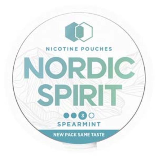 Picture of Nordic Spirit Spearmint Pouch Strong 3D 9mg 20s x5