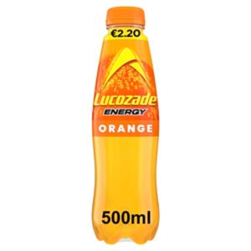 Picture of 500 Orange Lucozade PM €2.20 x12 DRS