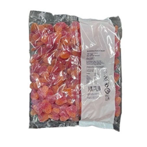 Picture of Lake Peach Hearts Fizzy 5c Bags x240