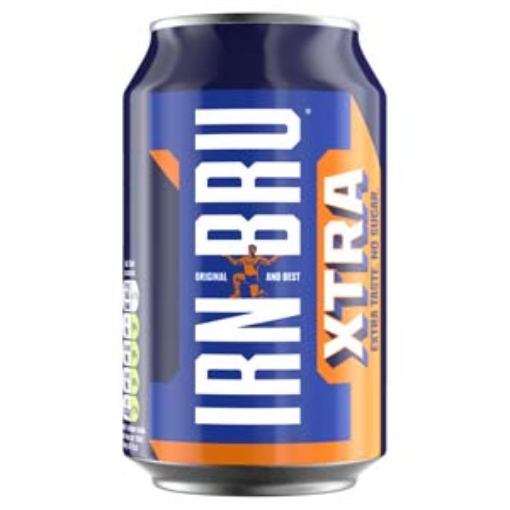 Picture of 330 Irn-Bru Zero Sugar Free (Xtra) Can x24 DRS