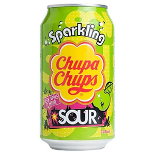 Picture of 345 Chupa Chupa Soda Sour Apple Can x24 DRS