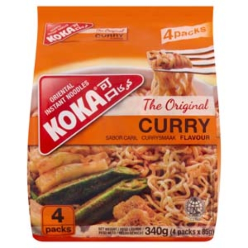 Picture of KOKA Curry Nooodles 85g 4pk x12