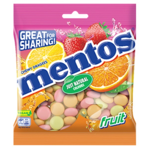 Picture of Bags Mentos Fruit 150g x24