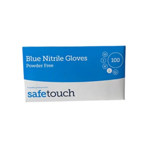 Picture of Glove Nitrile Blue Safe Touch Lge x100