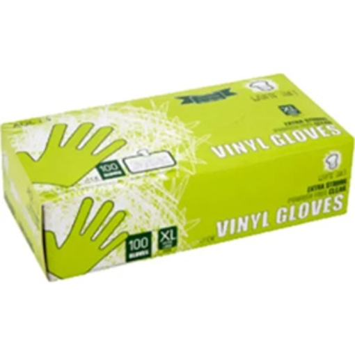 Picture of Case Glove Vinyl XL WHat (Powder) 100 x10
