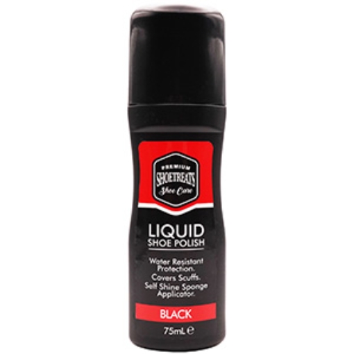 Picture of Shoe Polish Liquid Black Shoetreats 75ml x6