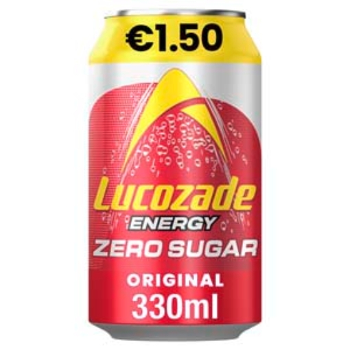 Picture of 330 Zero Original Lucozade Can PM€1.50  x24 DRS