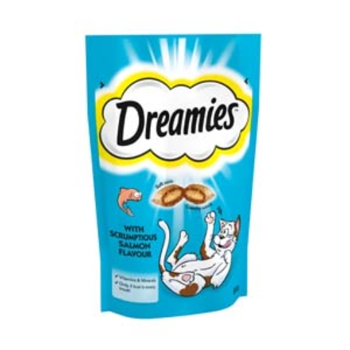 Picture of Dreamies Cat Treat Biscuits Salmon Flavour 60g x8
