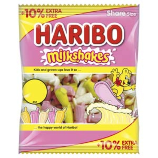 Picture of Haribo MilkShakes Bag 160G x12