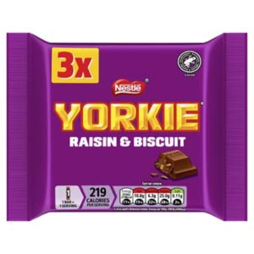 Picture of Yorkie Raisin & Biscuit MULTI 132g (44g x 3pk) x14