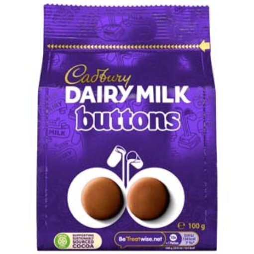 Picture of Bags Giant Buttons Cadbury 100g x10