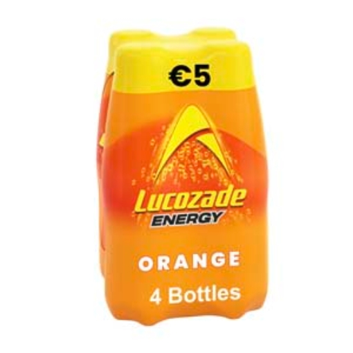 Picture of 380 Lucozade Original Bottle 4pk €5 x6 DRS
