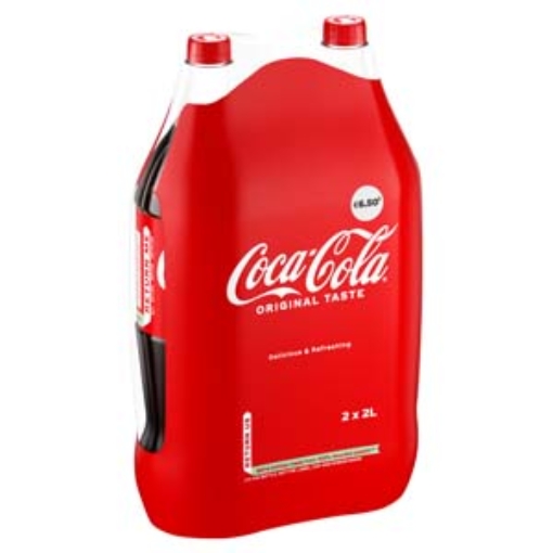 Picture of 2Lt Coca Cola TWIN PK (Coke) PM €6.50 x3 DRS