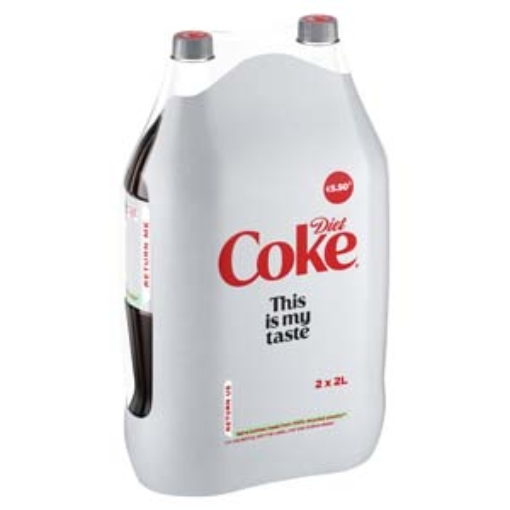 Picture of 2lt Diet Coke TWIN Pk PM €5.50 x3 DRS
