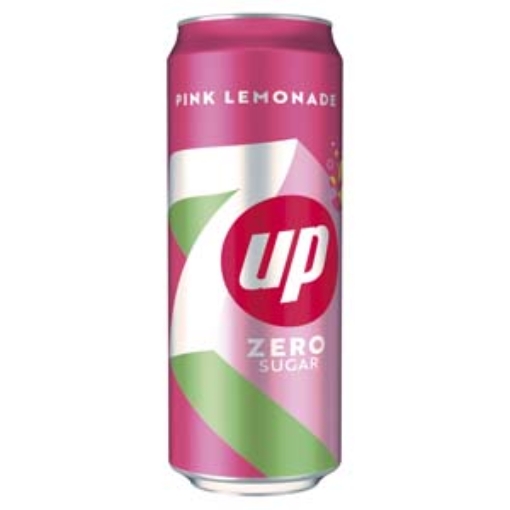 Picture of 330 7UP ZERO Pink Lemonade Can Sleek  x24 DRS