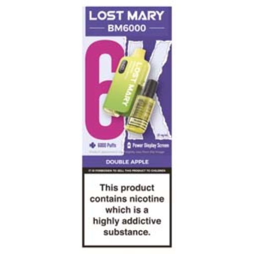 Picture of Lost Mary BM6K Double Apple Refillable 20mg x5