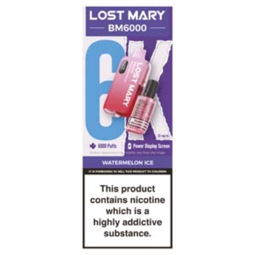 Picture of Lost Mary BM6K Watermelon Ice Refillable 20mg x5