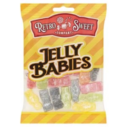 Picture of Bags Retro Sweets Jelly Babies 140g x18