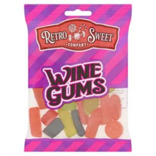 Picture of Bags Retro Sweets Wine Gums 140g x18