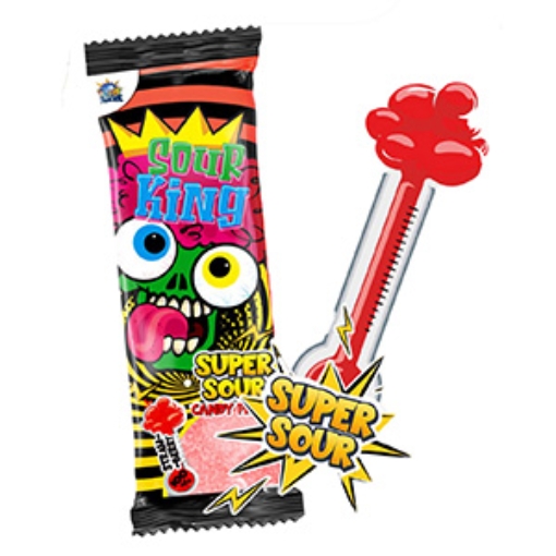 Picture of Sour King Sour Candy Eating Paper Mix x40