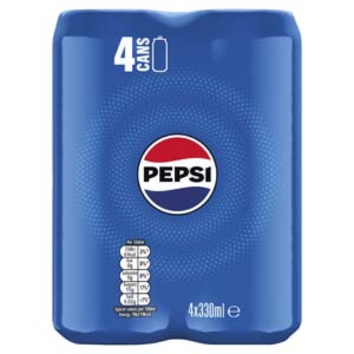 Picture of 330 Pepsi Sleek Can Multi  4PK x6 DRS
