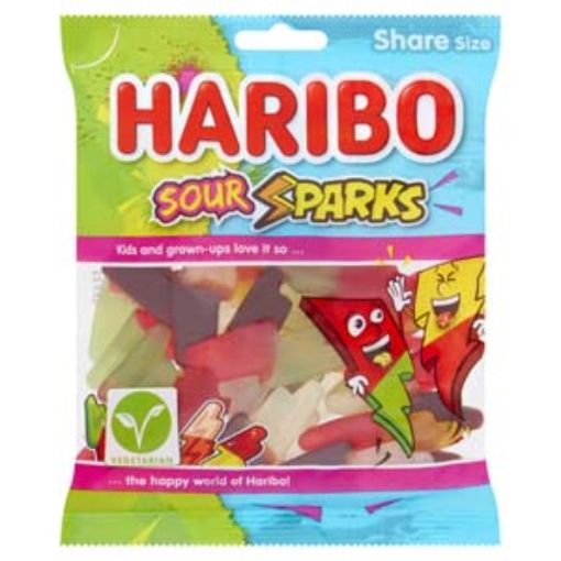 Picture of Bags Haribo Sour Sparks 160G x11 NEW Pack