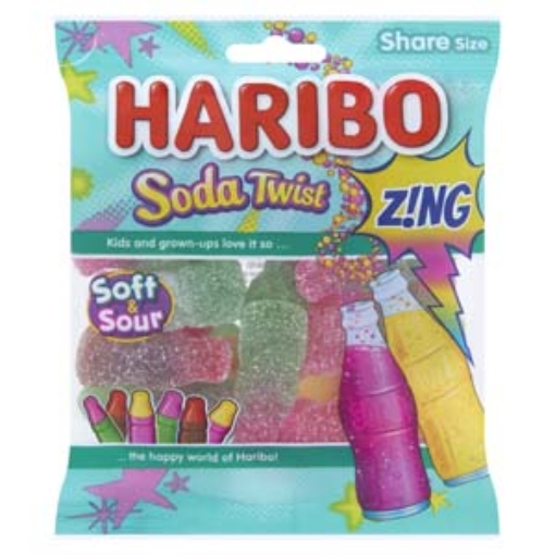 Picture of Bags Haribo Soda Twist Zing 160G x11 NEW Pack