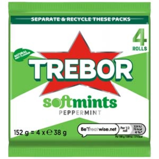 Picture of Softmint Green Peppermint MULTI 152G 4pk x18