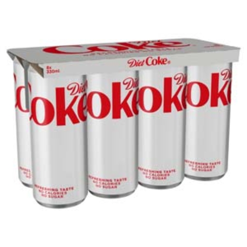Picture of 330 Diet Coke Can Multi PM7.50 8pk x3 DRS