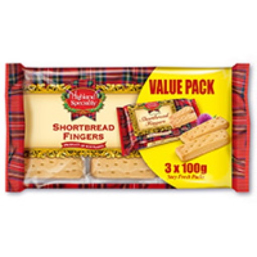 Picture of Highland Sp Shortbread Fingers 3pk x100g x18