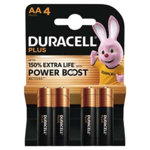Picture of Duracell Box AA Plus 150%Ex Life Pwr BST 4pk x20