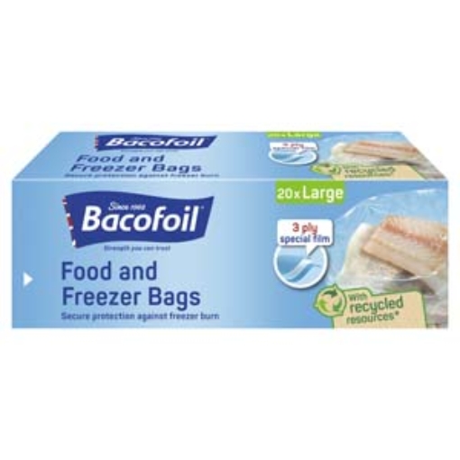 Picture of Bacofoil  Freezer Bags Large(29x47cm) 20s x12